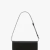 202 clutch bag in black leather