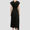 Aria midi dress in black