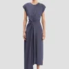 Aria midi dress in eclipse