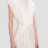 Aria midi dress in ivory