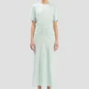 Bela midi dress in aquamarine