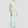 Bela midi dress in aquamarine