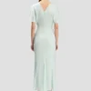 Bela midi dress in aquamarine