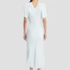Bela midi dress in glacial blue