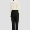 Bib detail shirt in ivory
