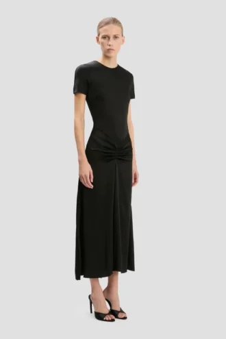 Blaire midi dress in black