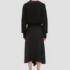 Cable pocket cardigan in black