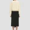 Cable pocket cardigan in ivory