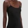 Cami midi dress in black