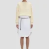 Cargo skirt in optic white