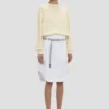 Cargo skirt in optic white
