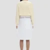 Cargo skirt in optic white