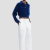 Cargo trouser in white
