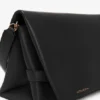 Chain pouch bag in black leather