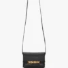 Chain pouch bag mini in black leather