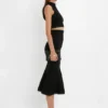 Chain pouch bag mini in black leather