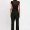 Classic tailored trouser in black
