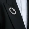 Crystal brooch