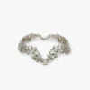 Crystal choker in silver