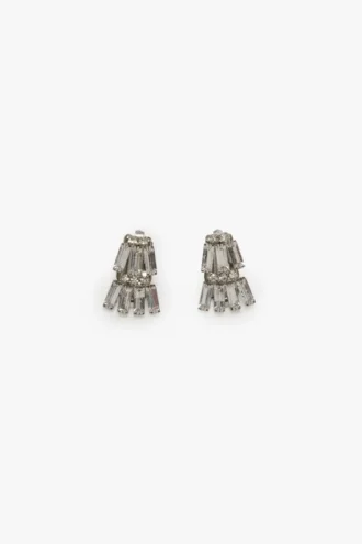 Crystal clip earrings