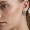 Crystal clip earrings