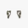 Crystal clip earrings