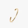 Cufflink bracelet in light gold