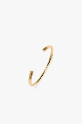 Cufflink bracelet in light gold