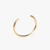 Cufflink bracelet in light gold