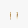 Cufflink earrings in light gold