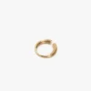 Cufflink ring in light gold