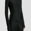 Cut-out gown in black