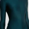 Cut-out gown in dark teal