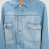 Denim trucker jacket in heritage blue