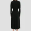 Dolman midi dress in black