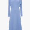 Dolman midi dress in bluebell