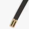 Dorian b finite belt in black soft leather