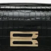 Dorian bag in embossed black leather