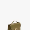 Dorian bag small in cactus green leather