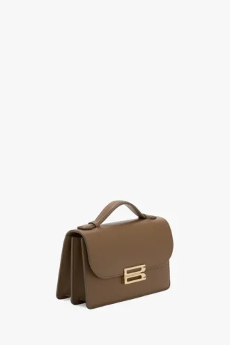 Dorian bag small in dove grey leather