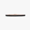 Dorian belt in black croc embossed calf leather