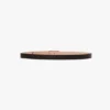 Dorian belt in black glossed leather