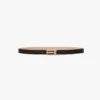 Dorian belt in black grained leather