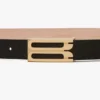 Dorian belt in black grained leather