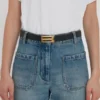 Dorian belt in black leather
