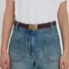 Dorian belt in burgundy leather