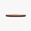 Dorian belt in dark brown croc embossed leather