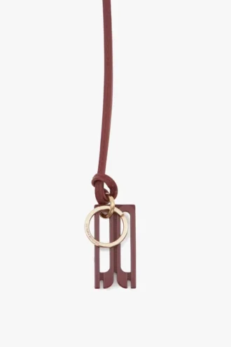 Dorian keyring in brick red