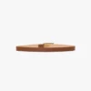 Dorian pin buckle belt in dark tan smooth leather