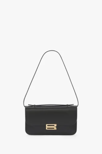 Dorian pochette in black leather